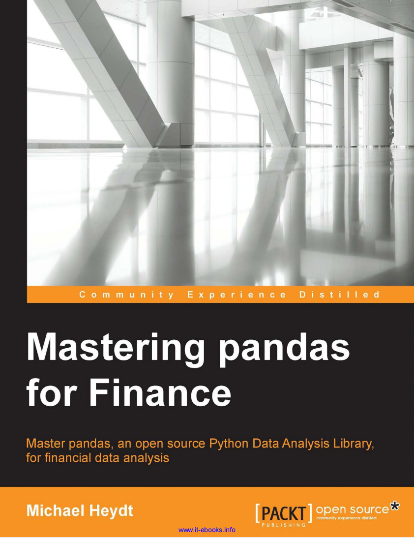 Mastering pandas for Finance