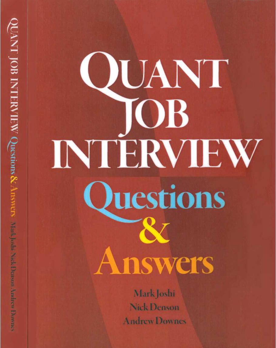 quant job interview questions and answers